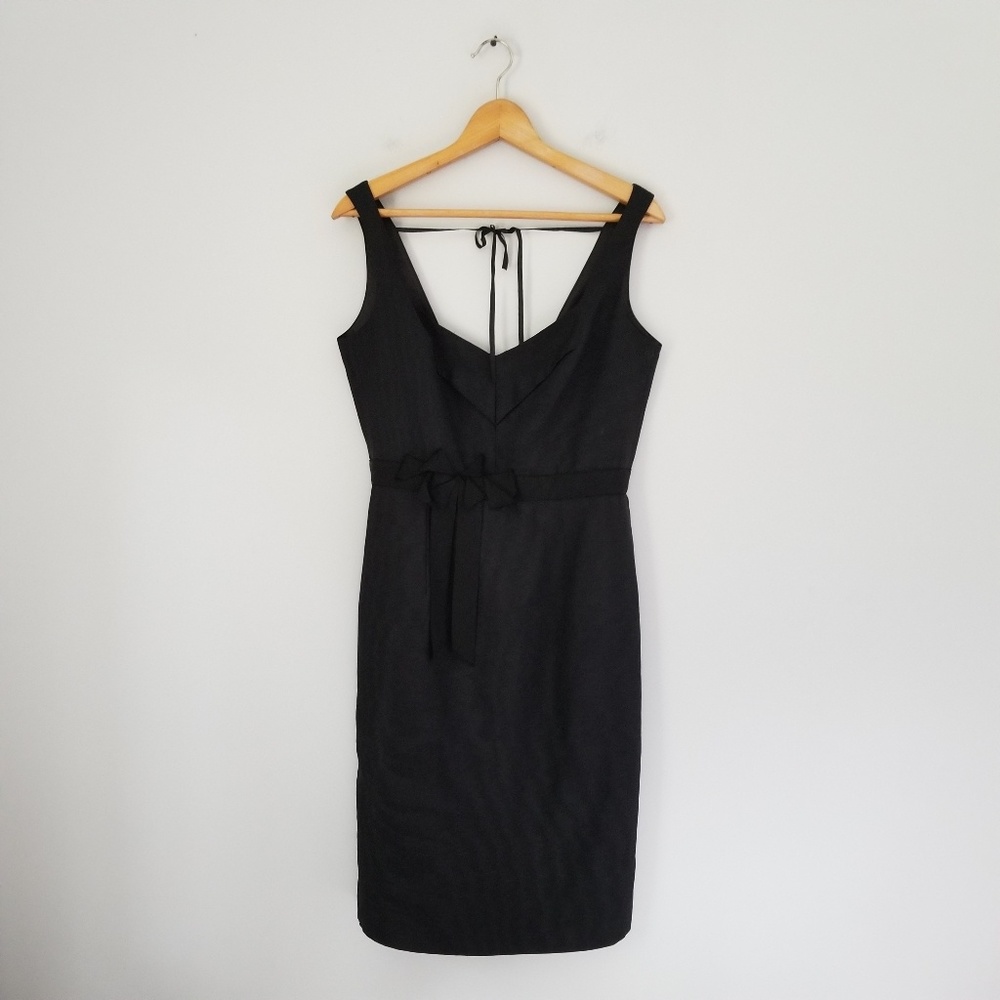 NWT Badgley Mischka Collection Black Sheath Cocktail Party Dress LBD Sz 8